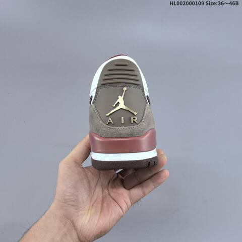 Jordan Air Jordan Legacy 312 Low White Burgundy Brown Cream 36 46B Lifestyle - Women's (BS-67044)
