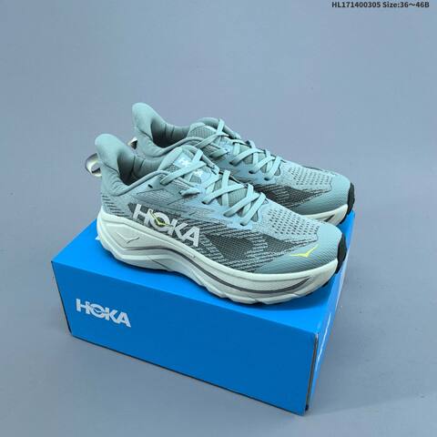 HOKA Challenger 8 Mint Green White Orange Black EU 36-41 Running Shoe Running Sneakers - Unisex (BS-69387)
