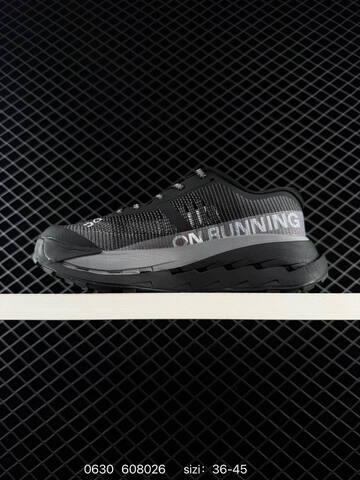 On Cloudultra Pro Black Gray White 36-45 Trail Shoe Trail Running Sneakers - Unisex BS-85101
