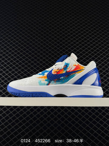 Nike Kobe 6 Protro White Blue Multi-Color EU 38-46 5 Basketball - Unisex (BS-72992)