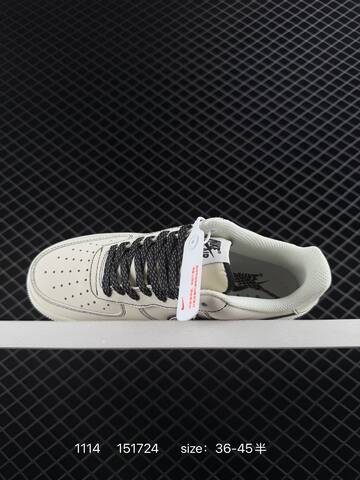 Nike Air Force 1 07 White Black EU 36-45 5 Casual - Unisex (BS-74204)