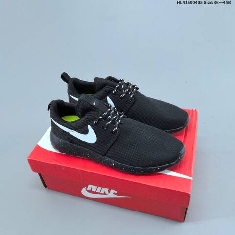Nike Roshe Run Black White Neon Green EU 36-45 Running Shoe - Unisex BS-60928