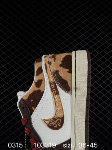 Jordan Air Jordan 1 Low Year Of The Horse White Brown Red Beige EU 36-45 Sneaker - Unisex BS-79653