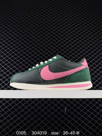 Nike Classic Cortez Leather HF0263-003 Dark Green Gray Pink EU 36-45 5 Casual - Unisex (BS-73312)