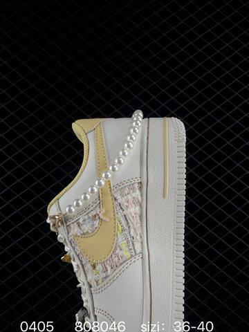 Nike Air Force 1 07 Off White Pale Yellow Pink White EU 36-40 Lifestyle - Unisex (BS-72286)