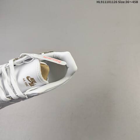 Nike Air Force 1 07 White Metallic Silver Gold EU 36-45 Sneaker - Unisex BS-63034