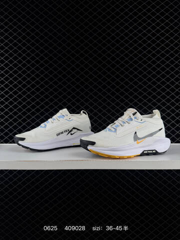 Nike REACTX PEGASUS TRAIL 5 GTX Off White Light Blue Black White EU 36-45 Trail Shoe - Unisex (BS-70601)