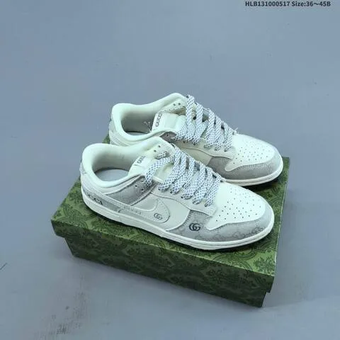 Nike Dunk SB Low Off White Light Grey Black EU 36-45 Skate Shoe - Unisex BS-60306