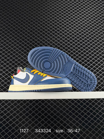 Jordan Air Jordan 1 Low White Red Blue Black Yellow Cream EU 36-47 Sneaker - Unisex BS-80169