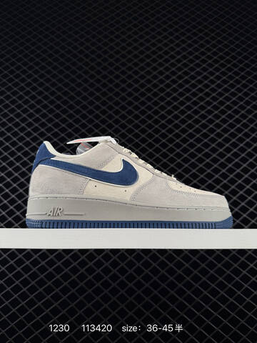 Nike Air Force 1 07 LV8 Multicolor Suede Black White Brown Tan Light Grey Black Light Grey Navy EU 36-45 Lifestyle - Unisex (BS-73402)