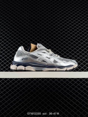 ASICS GEL-NYC White Grey Silver Navy EU 36-47 Running Shoe Running Sneakers - Unisex (BS-81732)