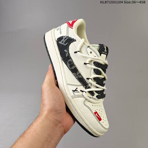 Jordan Air Jordan 1 Low Cream Blue Multi EU 36-45 Casual - Unisex (BS-63919)