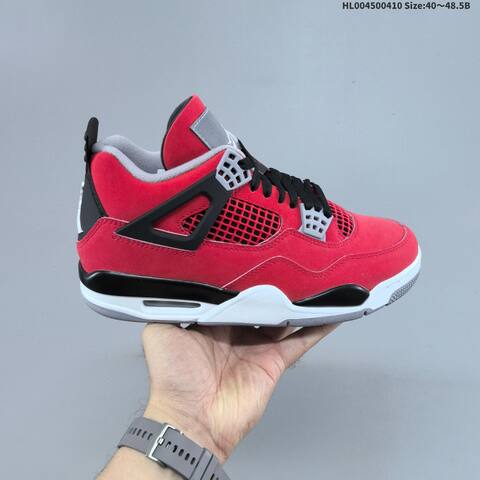 Jordan Air Jordan 4 Retro Toro Bravo Red Black Grey White EU 40-48 5 Basketball - Men's (BS-66260)