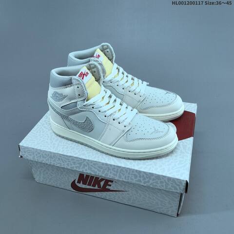 Jordan Air Jordan 1 High OG Sail University Red Light Grey 36 45 Casual - Unisex (BS-66945)