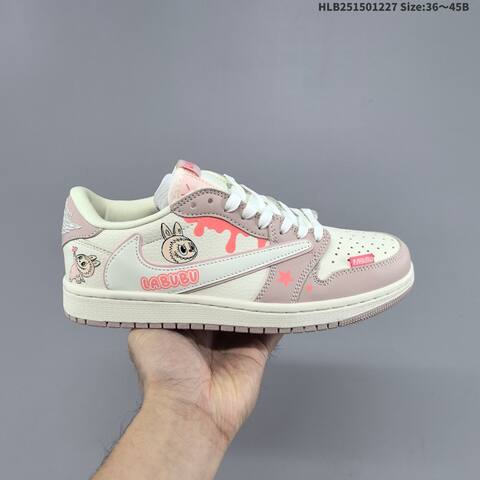 Nike Air Jordan 1 Low White Blue Multi-color 36 45 Lifestyle - Unisex (BS-67227)