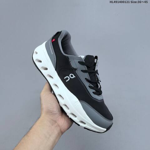 On Cloudsurfer Max Black Grey White EU 36-45 Running Shoe Running Sneakers - Unisex (BS-69704)