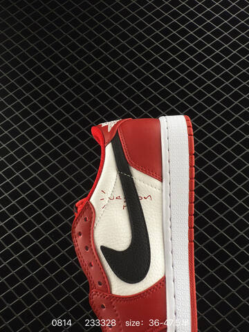 Jordan Air Jordan 1 Low Travis Scott DIY White Red Black EU 36-47 5 Skate Shoe - Unisex BS-80921