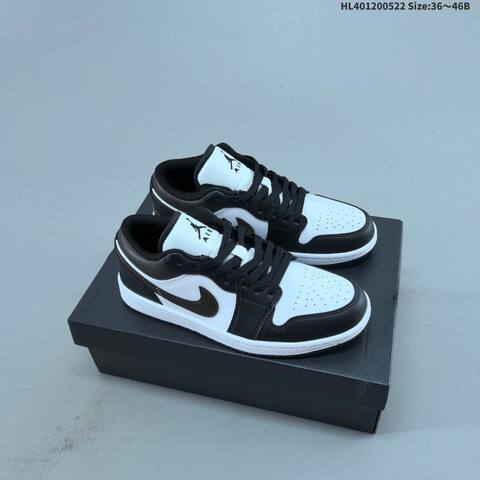 Nike Air Jordan 1 Low Black White EU 36-46 Casual - Unisex (BS-65905)
