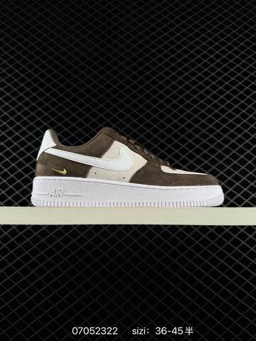 Nike Air Force 1 Low Yellow Brown Blue White Beige EU 36-45 Casual - Unisex BS-70400