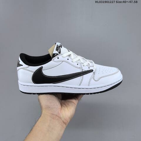 Jordan Air Jordan 1 Low x Travis Scott Black White EU 40-47 5 Lifestyle - Men's (BS-67225)