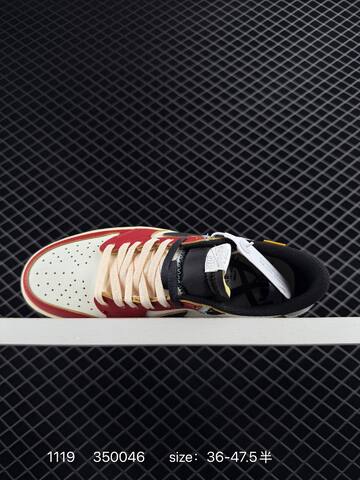 Jordan Air Jordan 1 Low Red White Black Cream EU 36-47 5 Sneaker - Unisex BS-80236