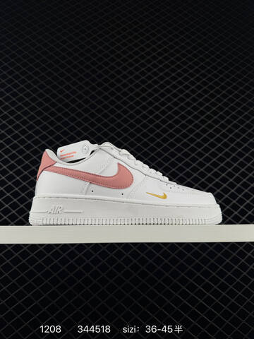 Nike Air Force 1 Low Multi-color Options White Light Grey With Gold Mini Swoosh Black White Navy White With Gum Sole Sail White With Black Mini Swoosh EU 36-45 5 Lifestyle - Unisex (BS-73801)