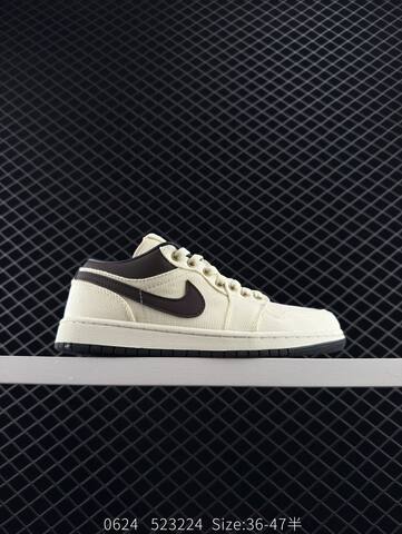Jordan Air Jordan 1 Low Sail Dark Brown Black EU 36-47 Sneaker - Unisex (BS-81153)