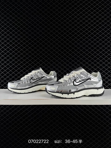 Nike P-6000 Silver White Black Cream EU 36-45 Running - Unisex (BS-70444)