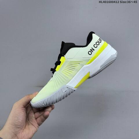 On THE ROGER Pro Pale Lime Neon Yellow White Black EU 36-45 Tennis Shoe Casual Sneakers - Unisex (BS-69616)