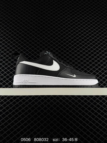 Nike Air Force 1 07 Black White EU 36-45 5 Casual - Unisex (BS-71667)
