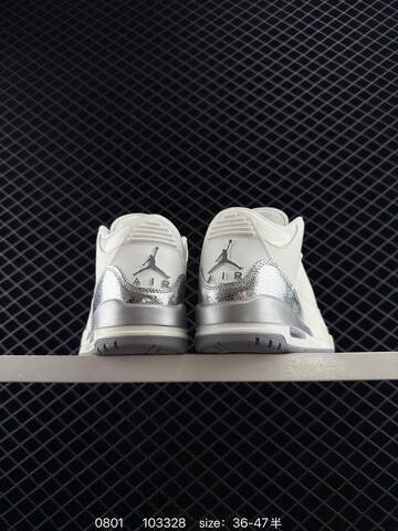 Jordan Air Jordan 3 Retro Off White Silver Grey EU 36-47 Basketball Shoe - Unisex BS-80988