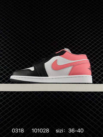 Jordan Air Jordan 1 Low Black White Pink EU 36-40 Sneaker - Unisex BS-79647