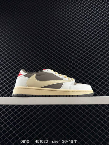 Jordan Air Jordan 1 Low Travis Scott DIY Black White EU 36-46 Sneaker - Unisex (BS-80938)