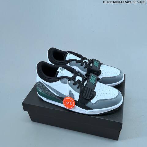 Nike Air Jordan Legacy 312 White Gray Black Green 36 46 Lifestyle - Unisex (BS-66206)