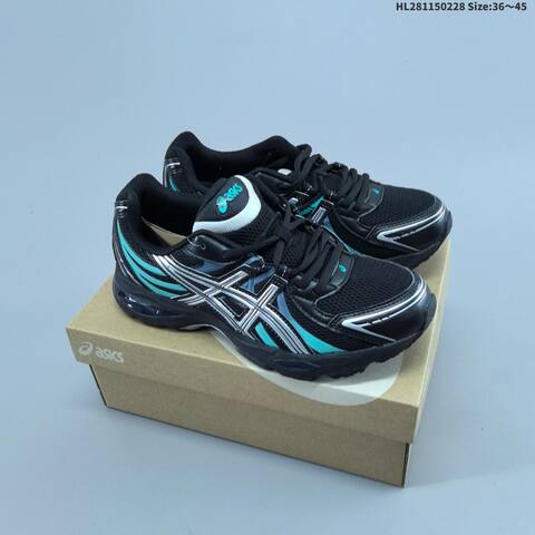 ASICS GEL SEKIRAN 3 Black Silver Turquoise EU 36-45 Running Shoe Running Sneakers - Unisex BS-69018