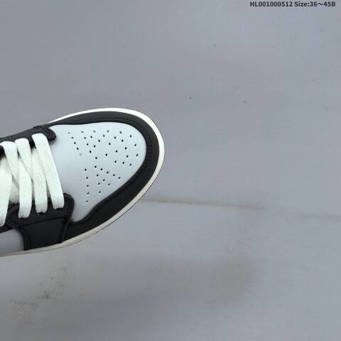 Jordan Air Jordan 1 Low PRM Black White Grey With Blue Accents EU 36-45 Lifestyle - Unisex (BS-65984)