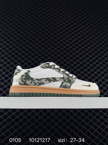 Fragment x Travis Scott x LV Air Jordan 1 Low Lifestyle BS-73323