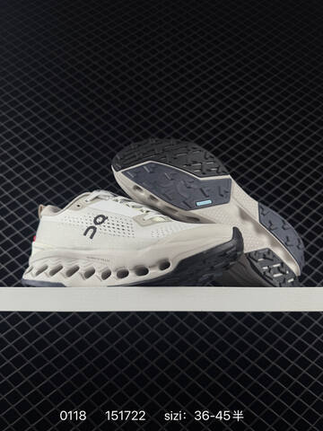 On Cloudsurfer Trail 2 Pearl Grey Black Orange EU 36-45 Trail Shoe Trail Running Sneakers - Unisex (BS-85415)