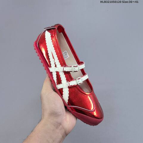 Onitsuka Tiger MEXICO TGRS 3 Metallic Red White EU 36-41 Sneaker Casual Sneakers - Unisex BS-69052