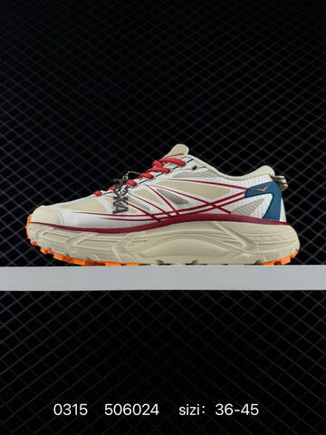 HOKA ONE ONE Mafate Speed 2 Beige Blue Red Orange EU 36-45 Trail Shoe Trail Running Sneakers - Unisex (BS-86292)