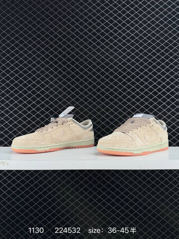 Nike SB Dunk Low Beige Tan With Grey And Pink Sole EU 36-45 5 Skate - Unisex (BS-73919)