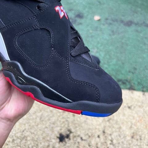 Jordan Air Jordan 8 Retro 305381 062 Black True Red White Blue US 8 UK 7 EUR 41 26cm Basketball Shoe - Men s BS-87309