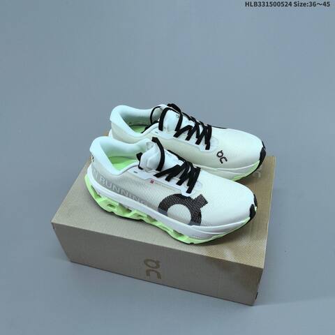 On Cloudmonster 3 Hyper Black White Purple Yellow EU 36-45 Running Shoe Running Sneakers - Unisex (BS-69525)