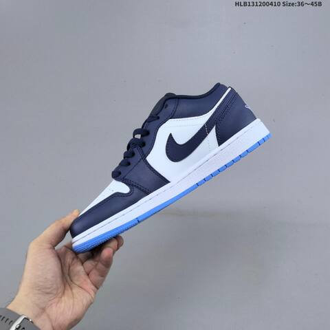 Jordan Air Jordan 1 Low White Navy Blue Light Blue Brown EU 36-45 Lifestyle - Unisex (BS-66252)