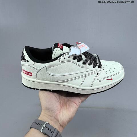 Jordan Air Jordan 1 Low White Black EU 36-45 Basketball - Unisex (BS-65922)