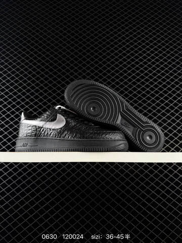 Nike Air Force 1 07 LV8 IV6306 Black Metallic Silver EU 36-45 Sneaker - Unisex (BS-70509)