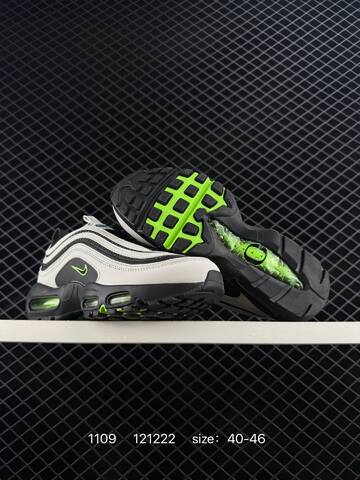 Nike Air Max 97 Black White Neon Green EU 40-46 Lifestyle - Men's (BS-74278)