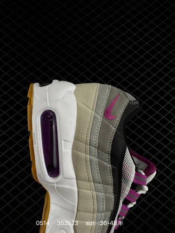 Nike Air Max 95 HF7545-002 White Grey Black Purple Beige EU 36-48 Lifestyle - Unisex (BS-71463)