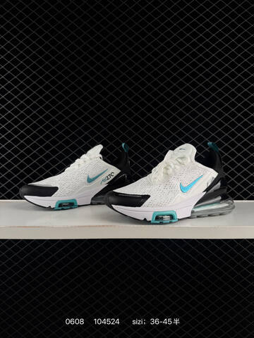 Nike Air Max 270 Flyknit White Black Teal Clear EU 36-45 Running - Unisex (BS-70888)