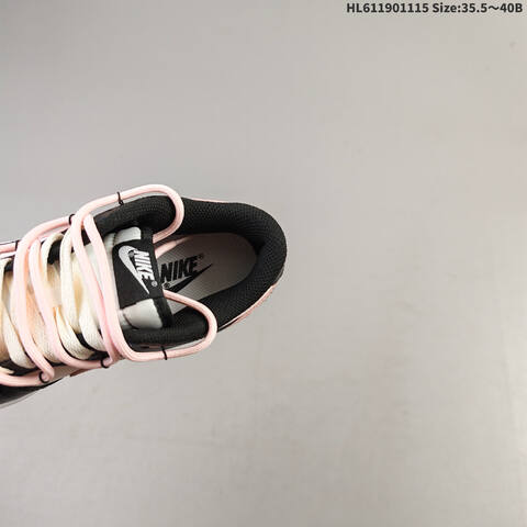 Nike SB Dunk Low Retro Black White Light Pink Cream EU 35 5-40 Skate Shoe - Unisex BS-63722